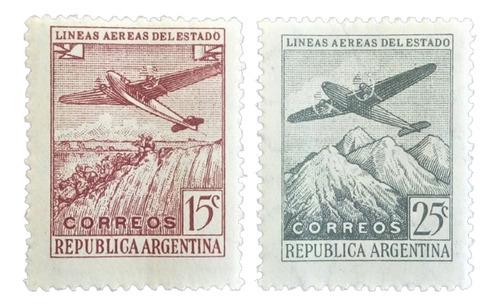 Argentina Aviones, Serie Gj 931-2 Lade Sol Ra 46 Mint L14748