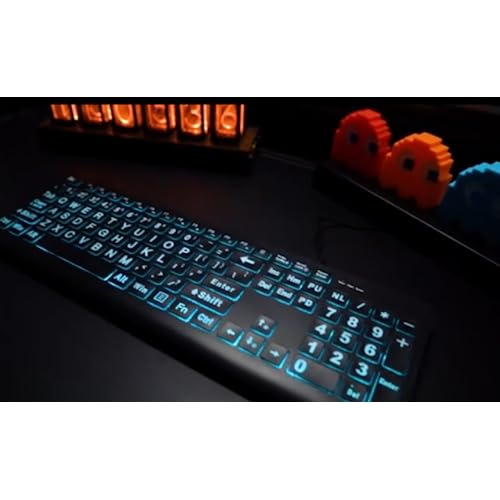 Teclado Retroiluminado De Impresión Grande, Teclado De...
