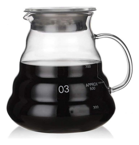 Coffee Server, V60 Standard Glass Coffee Carafe Pour Ov...