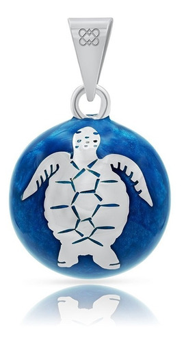 Dije Llamador De Ángeles Tortuga Azul