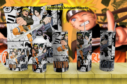 10 Plantillas P/sublimar  Megapack Naruto