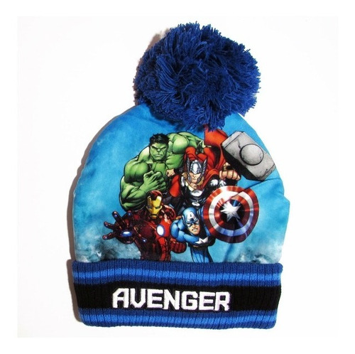 Gorro Gorra Infantil Lana C/aplique Avengers Los Vengadores