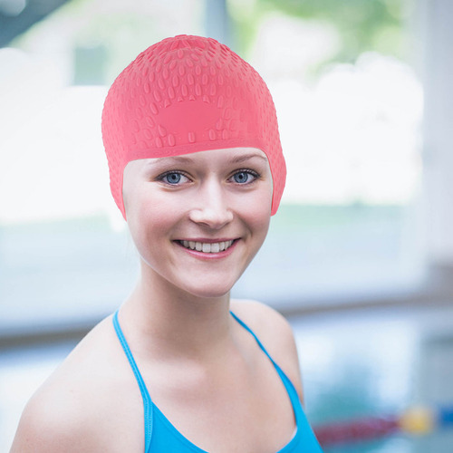 Práctico Gorro De Piscina Impermeable De Silicona Para Nadar