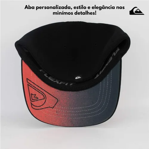 Boné Quiksilver Flexfit Emb Side Omni Dark Grey P - Caps Company