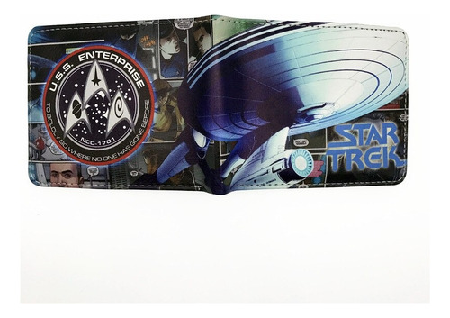 Billetera Star Trek  Full Impresión Digital 3d Importada