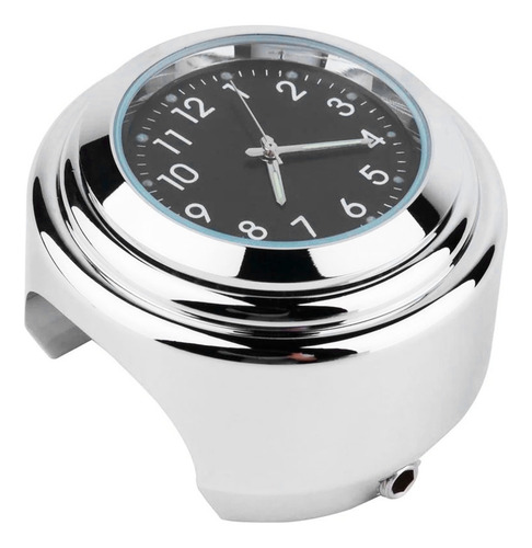 Reloj De Manillar De Motocicleta Cromado Precise Time