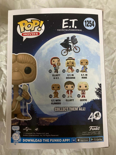 E.t. In Robe 1254 Extraterrestrial 40th Elliot Funko Pop