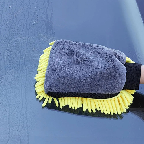 Guantes De Lavado De Autos De Doble Cara Shyknyu Que Elimina