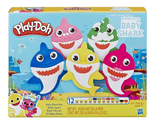 Play Doh Baby Shark Plastilina Original Hasbro