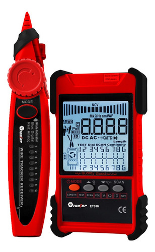 Probador Portátil De Cable Tooltop Et616 Con Pantalla Lcd