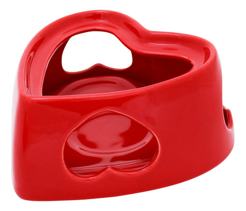 Conjunto Para Fondue 10 Peças Coração 500ml Cerâmica - Já