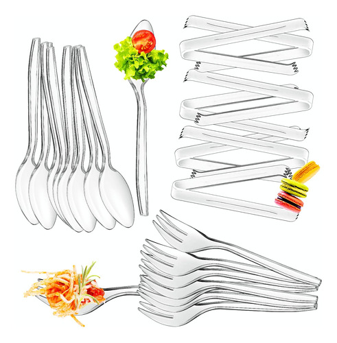 Sabary 72 Pcs Utensilios Para Servir De Plástico Con 24 Pc 9