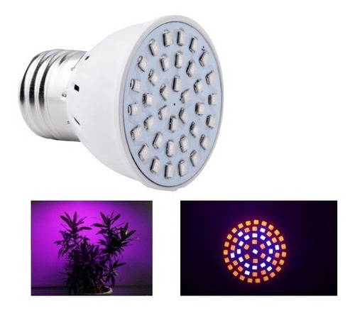 Luz E27 36 Led Foco Invernadero Hidroeléctrico Para Plantas