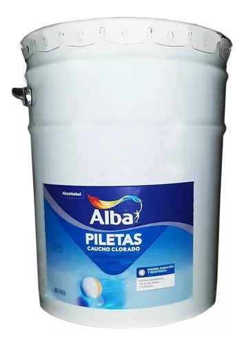 Alba Pintura Pileta Caucho X 20 L Proteccion Mm