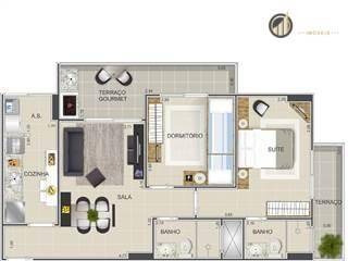 Apartamento Com 3 Dormitórios À Venda, 88 M² Por R$ 335.000,00 - Vila Assunção - Praia Grande/sp - Ap1122