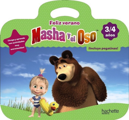 Feliz Verano Con Masha Y El Oso 3-4 Aãâ±os, De García Cortizas, Marta. Editorial Hachette En Español