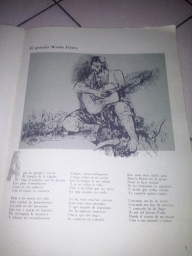 Libro Martin Fierro De Jose Hernandez Dibujos Juan C. Castag