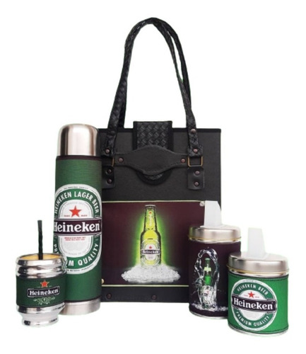 Set Matero Kit De Mate Cerveza Completo Heineken