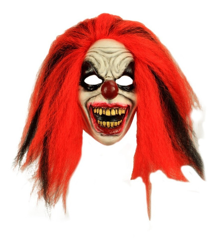 Máscara Payaso Reddish Cabello Rojo Halloween Terror 26838