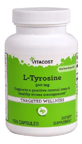 L-tyrosine 500 Mg 100 Capsulas Vitacost