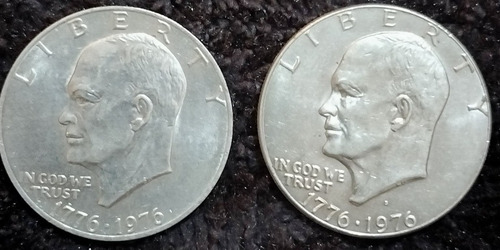 Moneda De Un Dollar De Eisenhower Año 1776/1976 De Ag. Ms66.