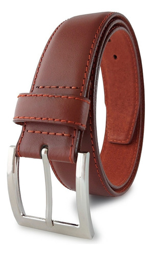 Cinturon De Cuero 500501 Genuino Para Hombre, Piel 100% Bovino Color Marrón Talla 36 