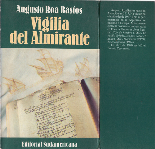 Vigilia Del Almirante- Augusto Roa Bastos ( Muy Buen Estado) (Usado)