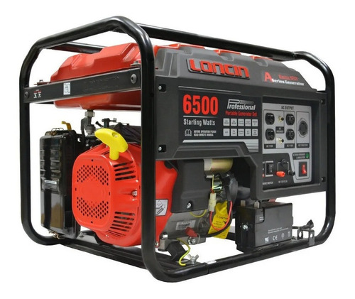 Planta Generador Loncin Lc-6500-as 6.5kva 110/220v Gasolina
