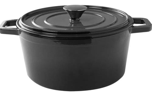 Caçarola De Ferro Fundido 26cm 4,8l Sauté Haus Preto