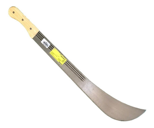 Machete Liniero 22 Pulgadas Acero 2mm 3 Canal Mango Madera