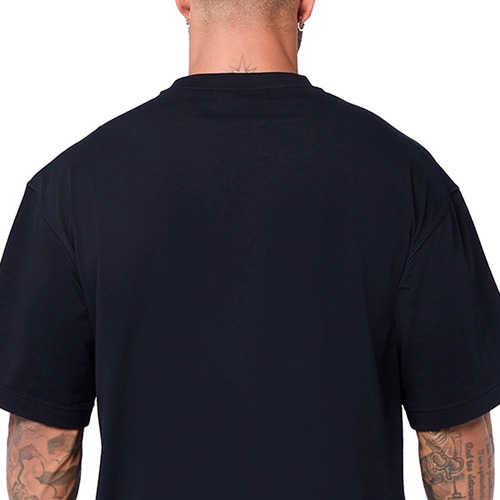 Imagen 4 de 5 de Remeron Remera Oversize Manga Corta Hombre Gimnasio