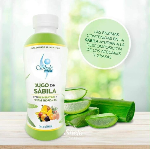 Jugo De Sabila Con Resveratrol Aloe Vera Colitis Gastritis