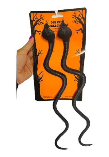 Víbora Serpientes Cobra Goma Pack X2 35cm Halloween Ltf Shop