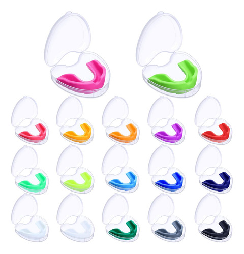 17 Pack Kids Sport Mouth Guard Youth Football Mouthguard Wit