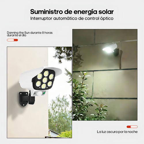 Lámpara Led Sensor De Movimiento Tipo Cámara