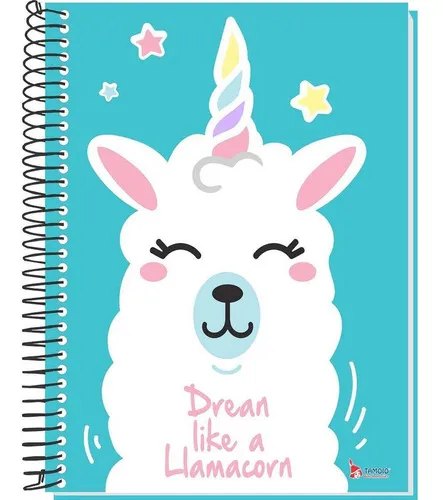 Cuaderno 1 Materia C Dura Fantasía Llama 96f C/4 Sort