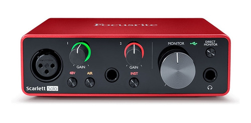 Imagen 5 de 5 de Interfaz De Audio Usb Scarlett Solo 3ra Generación
