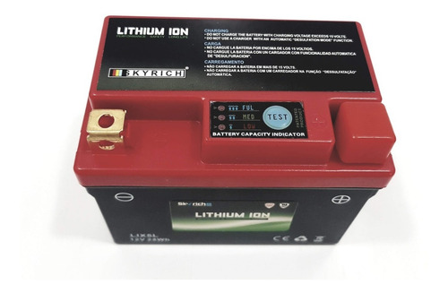 Imagen 2 de 3 de Bateria Moto Litio Lix5l = Ytz5s Ytx5 Ytx4 Ytx6 Skyrich