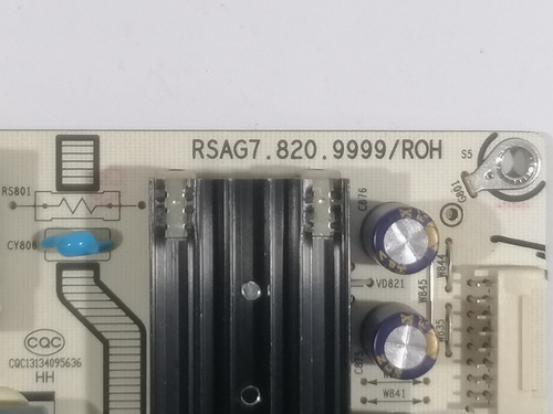 Tarjeta Fuente Hisense 65r6e4 Rsag7.820.9999 #1304 (Usado)