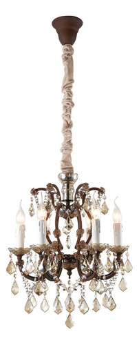 Lustre Passy Bronze E Conhaque - Aq028s -bella 110V/220V