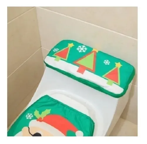 Set Fundas Navidad Baño Decoración Navideña