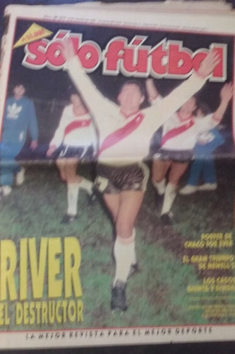 Revista Solo Futbol Nro 277 Año 6  9/10/90 Poster Chaco For 