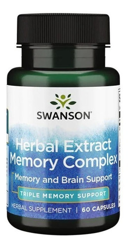 Herbal Extract Memory Complex 60cap Potencia Mental Swanson