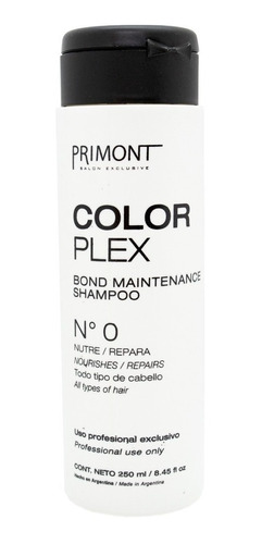 Primont Color Plex Shampoo Paso 0 Reparador Nutritivo 250ml