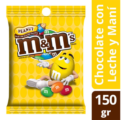 Imagen 1 de 1 de M&m's Confites De Maní Con Chocolate 150g