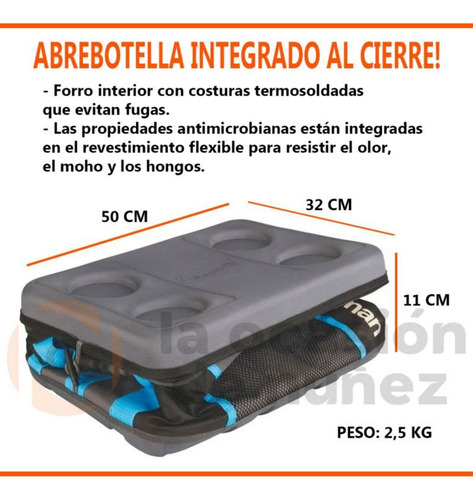 Imagen 3 de 8 de Conservadora Coleman Bolso Termico Plegable 75 Latas Camping