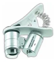 Comprar Lupa Microscopio Con Luz Funda Clip Para Celular Tablet 60x