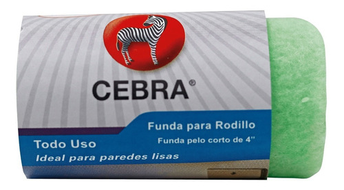 Funda Camisa Para Rodillo 4 Pulgadas Pelo Corto Cebra