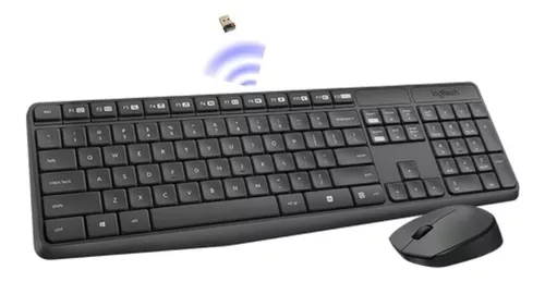 Duradera combinación de teclado y mouse inalámbricos Logitech MK235