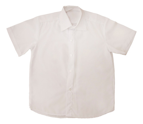 Camisa Colegial Niño Blanca Manga Corta T 12 Y 14